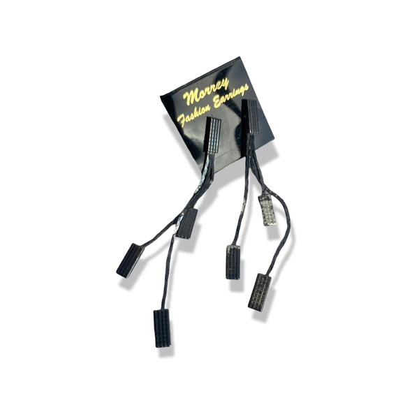 Vintage Jewelry Vintage Dangle Chain Earrings Gunmetal Tone 8s Punk Poshmark